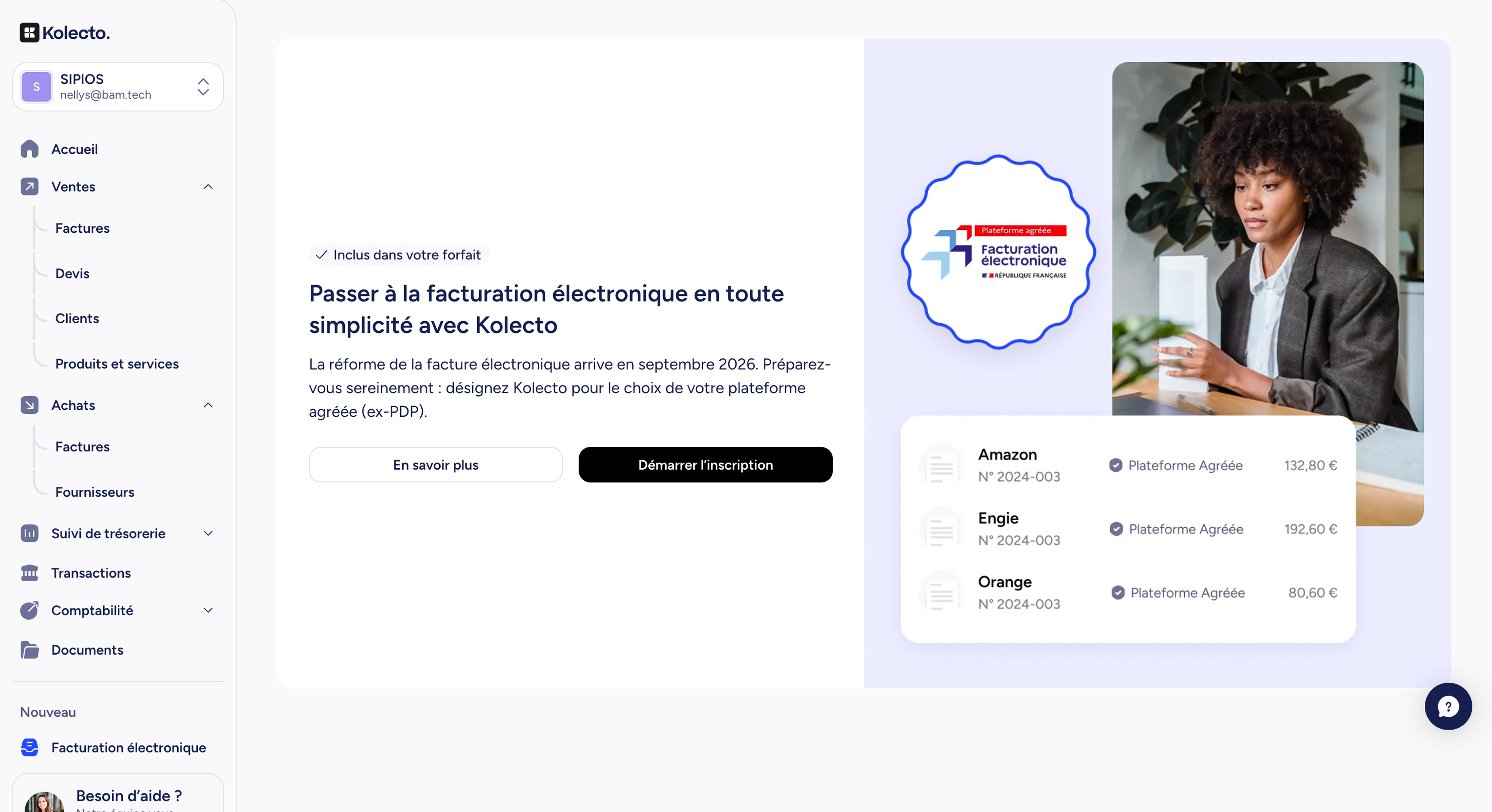 Kolecto — Facturation électronique